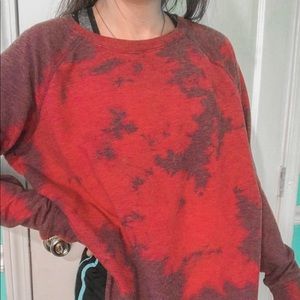 bleached purple crewneck